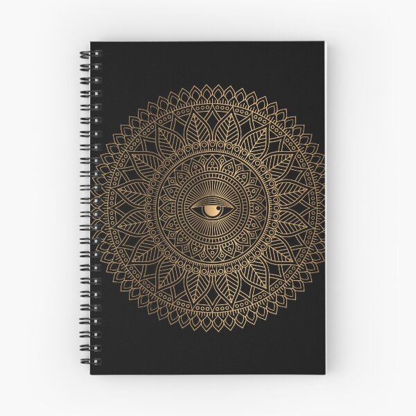 Item preview, Luxury Ornamental Golden Eye Mandala On Black designed and sold by Vic Torys ☆.