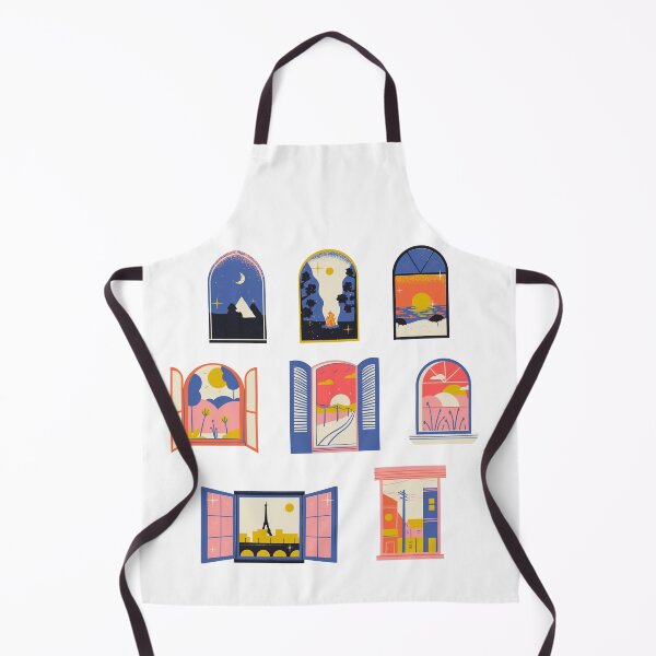 Item preview, World Travel Window Views – Illustrated Cityscapes designed and sold by DonneeCreations.