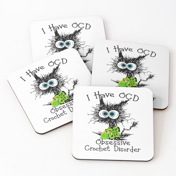 Item preview, Funny I Have O.C.D Obsessive Crochet Disorder Cat Lover designed and sold by AsmaAkther.