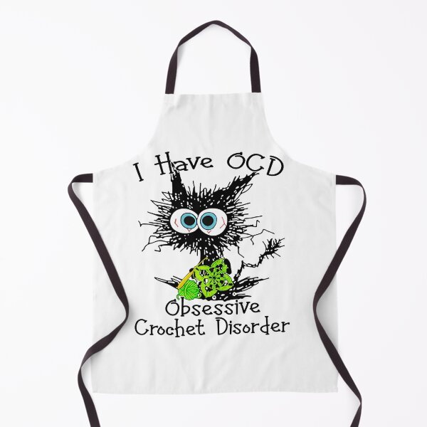 Item preview, Funny I Have O.C.D Obsessive Crochet Disorder Cat Lover designed and sold by AsmaAkther.