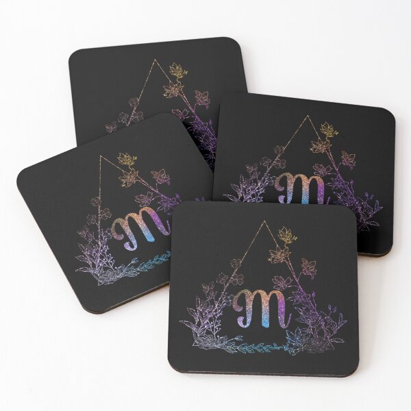 Item preview, Cute Floral Monogram M | Monogram M designed and sold by ModernStyleBoho.