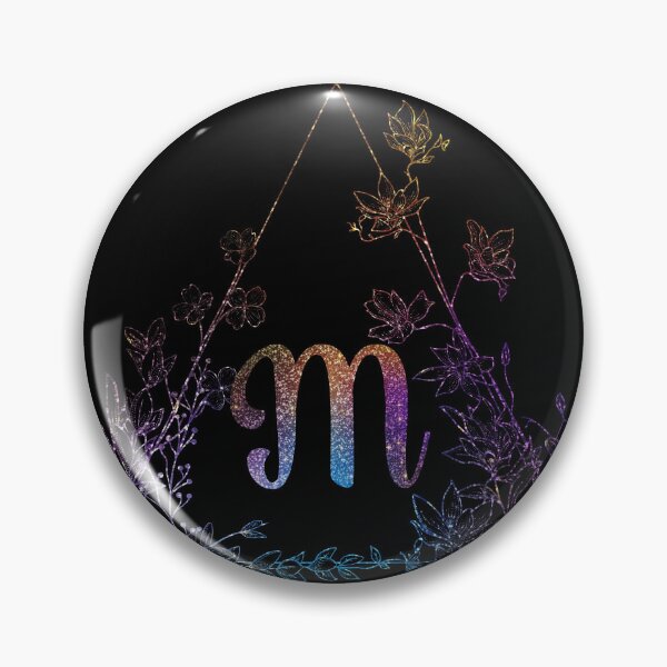 Item preview, Cute Floral Monogram M | Monogram M designed and sold by ModernStyleBoho.