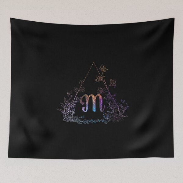 Item preview, Cute Floral Monogram M | Monogram M designed and sold by ModernStyleBoho.