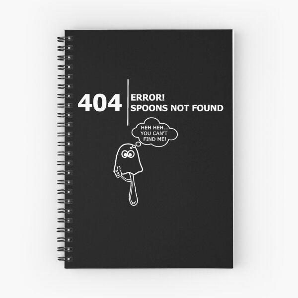 Item preview, 404 Spoons Not  Found (Hiding Spoon) - WHITE TEXT designed and sold by lisa2711.