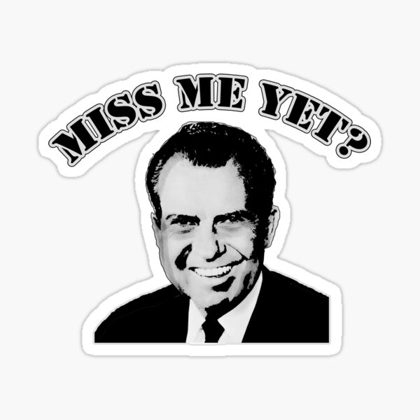 Vista previa del artículo con la obra «RICHARD NIXON ¿Aún me falta?», diseñado y vendido por LoveAndDefiance.