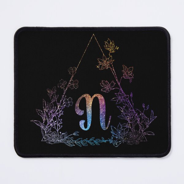 Item preview, Cute Floral Monogram N| Monogram N designed and sold by ModernStyleBoho.