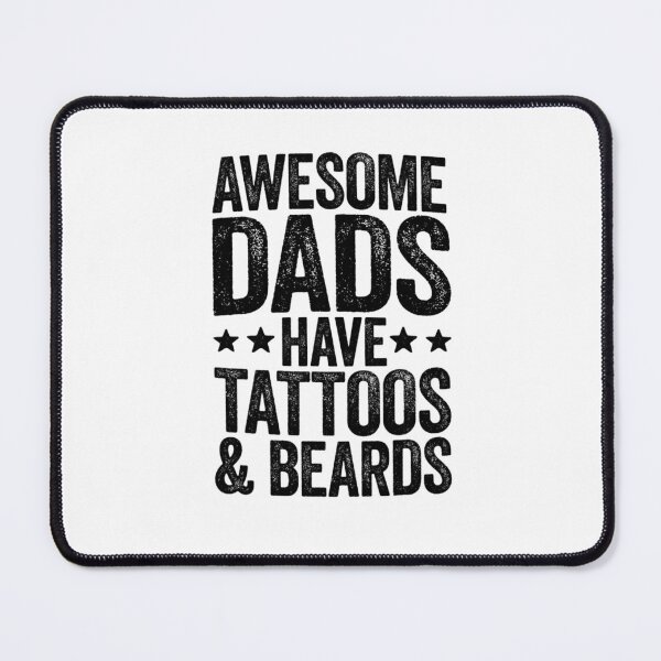 Item preview, Awesome Dads Have Tattoos And Beards T-Shirt Father's Day Mens designed and sold by AitchDesigns.