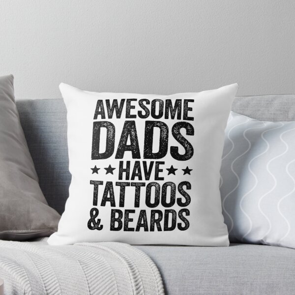 Item preview, Awesome Dads Have Tattoos And Beards T-Shirt Father's Day Mens designed and sold by AitchDesigns.