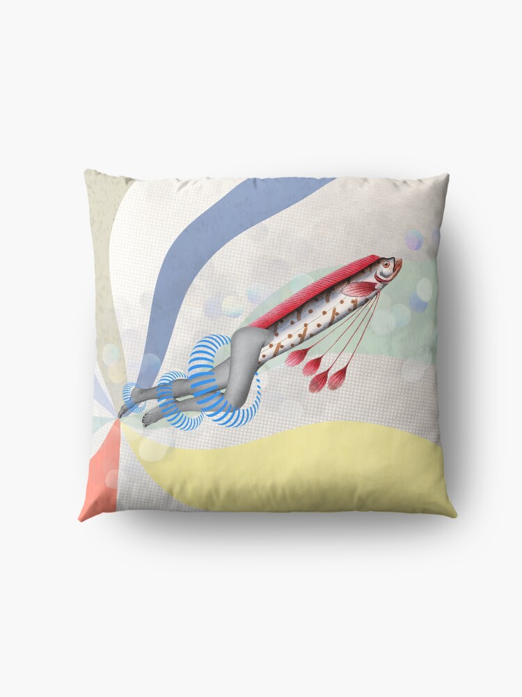 Alternate view of Rising in Pisces Floor Pillow