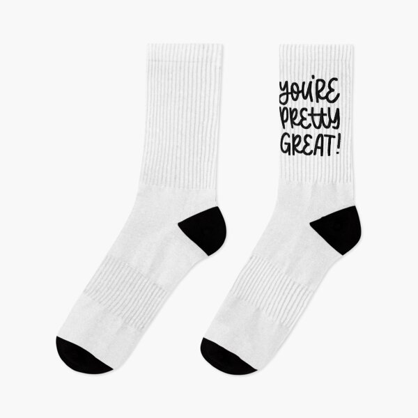 Item preview, You're pretty Great! Positive Quote in Black designed and sold by TheBubblyType.