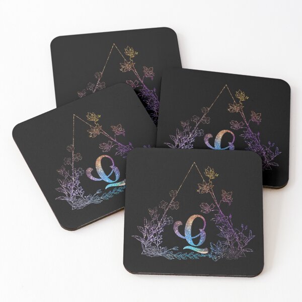Item preview, Cute Floral Monogram Q| Monogram Q designed and sold by ModernStyleBoho.