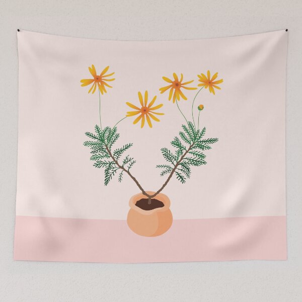 Item preview, Yellow Flower Potted Plant designed and sold by zykydesigns.
