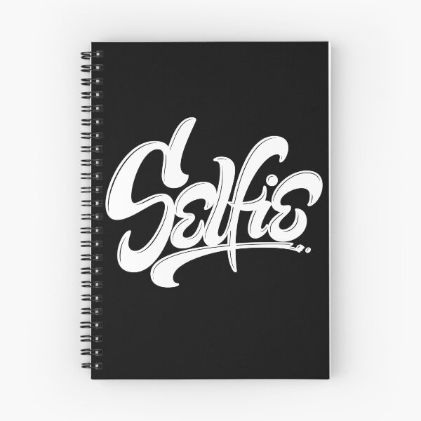 Item preview, Awesome Skateboard Graffiti Selfie Street Art Lettering - Wicked White on Black designed and sold by 26-Characters.