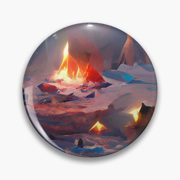 Artikelvorschau, Lagerfeuer & Iglu & Nordlicht | Künstliche Intelligenz generierte Kunst entworfen und verkauft von AllAboutAI.