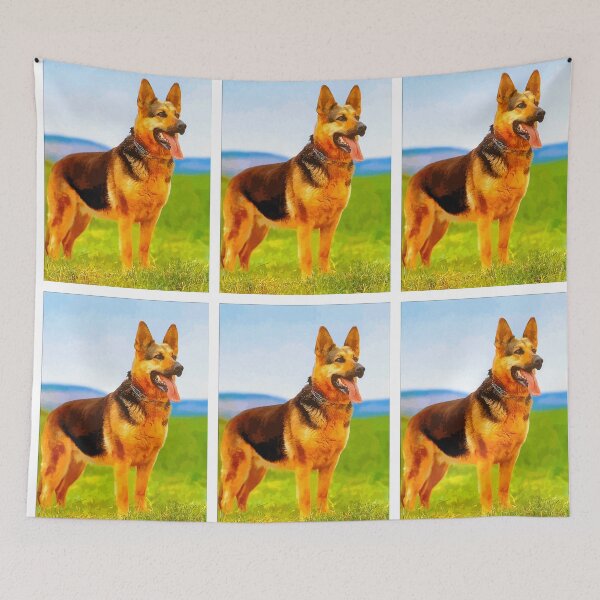 Item preview, German shepherd painting designed and sold by aapshop.