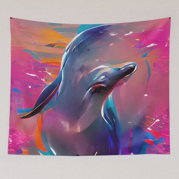 Item preview, Dolphin | Artificial Inteligence Generated Art designed and sold by AllAboutAI.