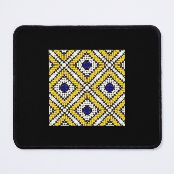 Item preview, Traditional Beads for Africa, African beadwork, Yellow,blue diamonds Classic  designed and sold by barbiesikeld.