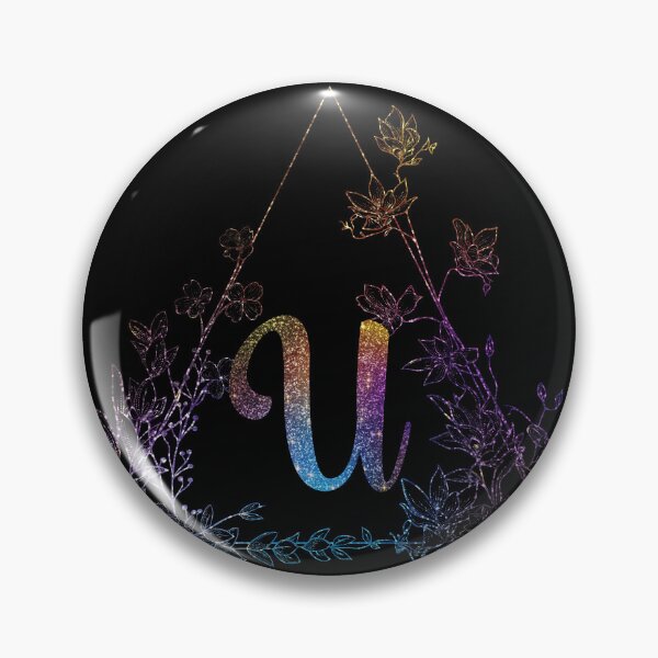 Item preview, Cute Floral Monogram U| Monogram U designed and sold by ModernStyleBoho.