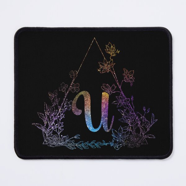 Item preview, Cute Floral Monogram U| Monogram U designed and sold by ModernStyleBoho.