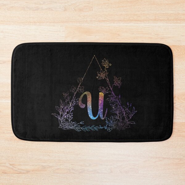 Item preview, Cute Floral Monogram U| Monogram U designed and sold by ModernStyleBoho.