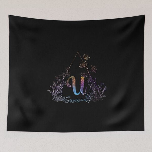 Item preview, Cute Floral Monogram U| Monogram U designed and sold by ModernStyleBoho.