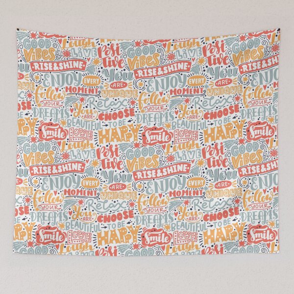 Item preview, Positive Words, Positive Words Pattern, Positive designed and sold by graphic-genie.