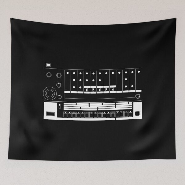 Item preview, Vintage Drum Machine Minimal White lines Classic  designed and sold by keatnybolho.