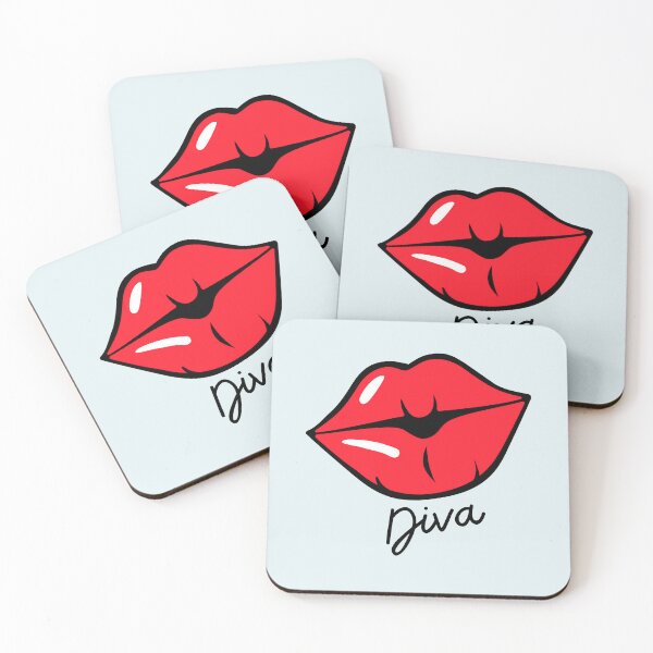 Item preview, Diva Red Lipstick Kiss - Cute designed and sold by Dip-Art.