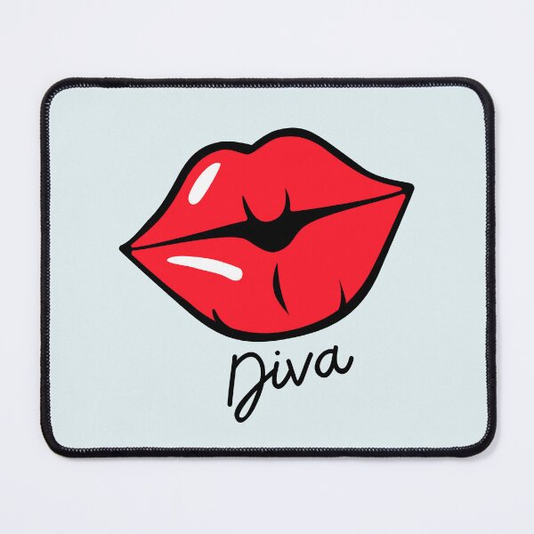 Item preview, Diva Red Lipstick Kiss - Cute designed and sold by Dip-Art.