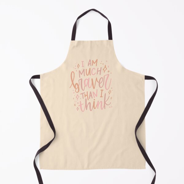 Item preview, I am much Braver Than I Think - Positive Affirmation designed and sold by TheBubblyType.