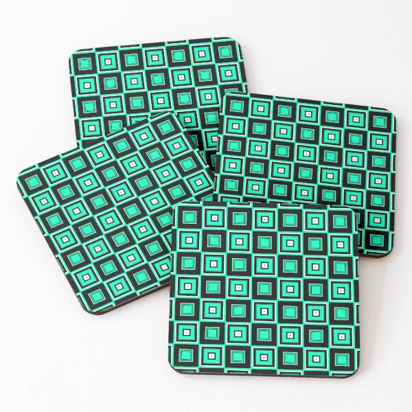 Item preview, Retro Inspired Spearmint Squares designed and sold by TotallyRetroArt.