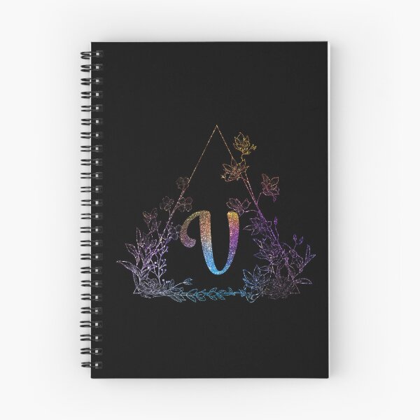 Item preview, Cute Floral Monogram V| Monogram V designed and sold by ModernStyleBoho.