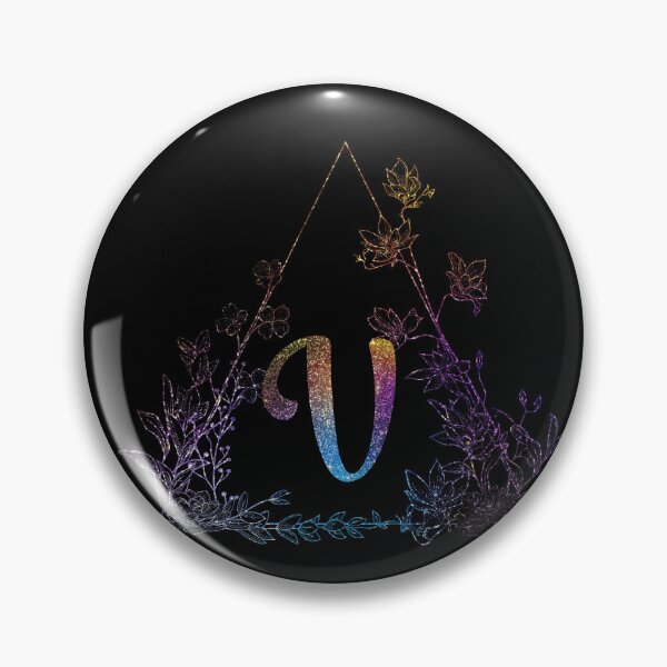 Item preview, Cute Floral Monogram V| Monogram V designed and sold by ModernStyleBoho.