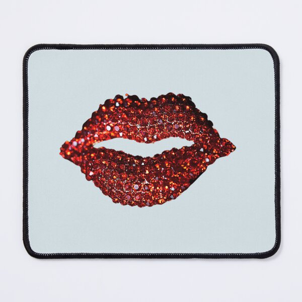 Item preview, Diva Red Glitter Lips Lipstick Kiss - Cute designed and sold by Dip-Art.