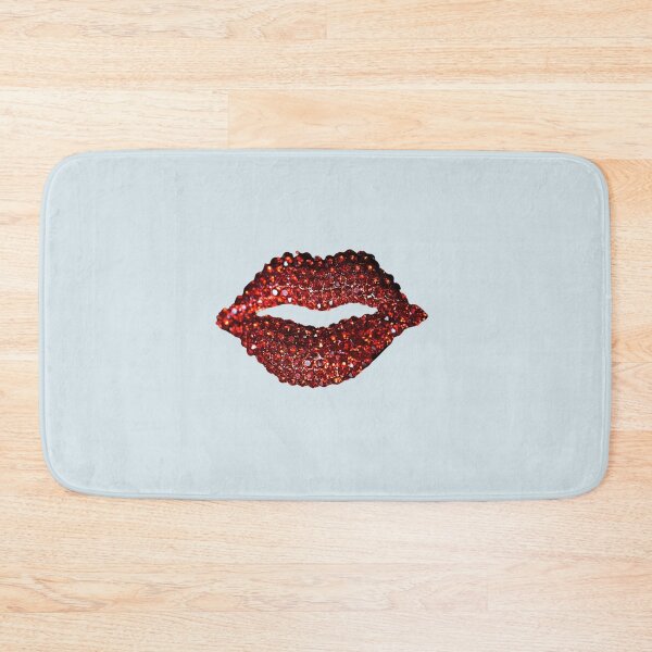 Artikelvorschau, Diva Red Glitter Lips Lippenstift Kuss - süß entworfen und verkauft von Dip-Art.