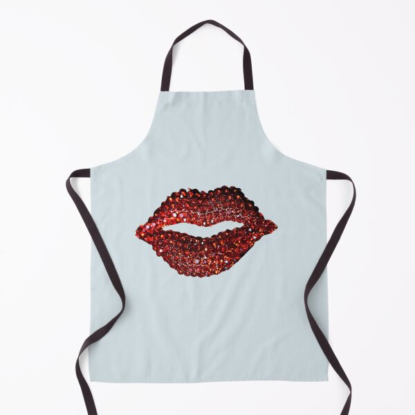 Item preview, Diva Red Glitter Lips Lipstick Kiss - Cute designed and sold by Dip-Art.
