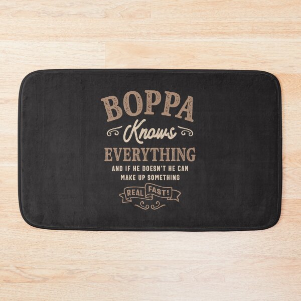 Item preview, Mens Boppa Knows Everything Funny Father's Day designed and sold by cidolopez.