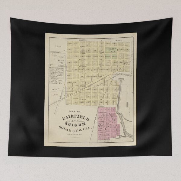 Item preview, Vintage Fairfield CA Map (1878) Classic  designed and sold by keatnybolho.