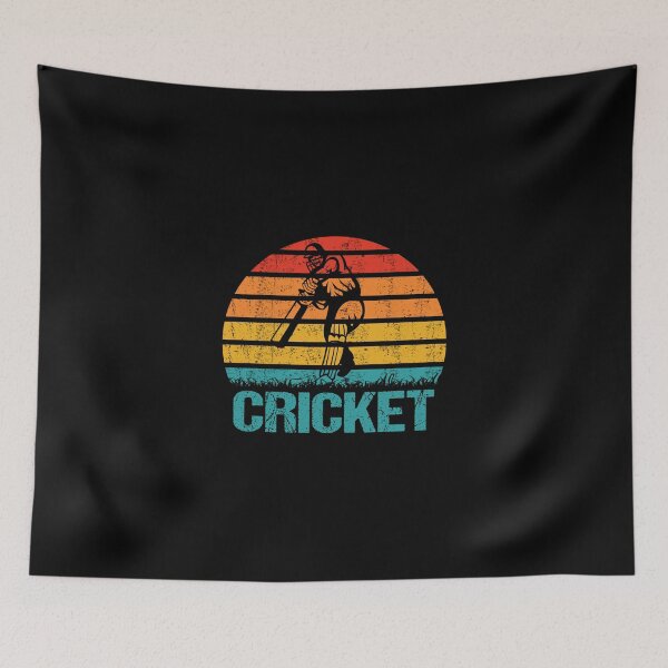 Item preview, Cricket Batter Batsman Vintage Sticker designed and sold by janlzmaude.