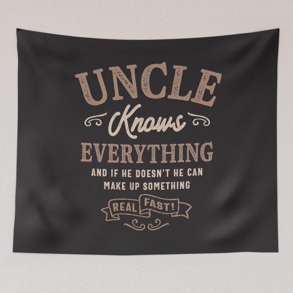 Item preview, Mens Uncle Knows Everything Funny Father's Day designed and sold by cidolopez.