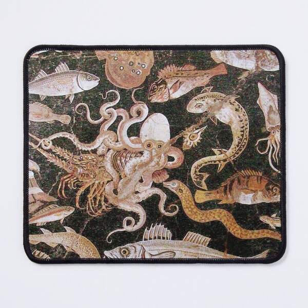 Item preview, POMPEII COLLECTION / ANTIQUE OCEAN - SEA LIFE SCENE,OCTOPUS AND FISHES designed and sold by BulganLumini.
