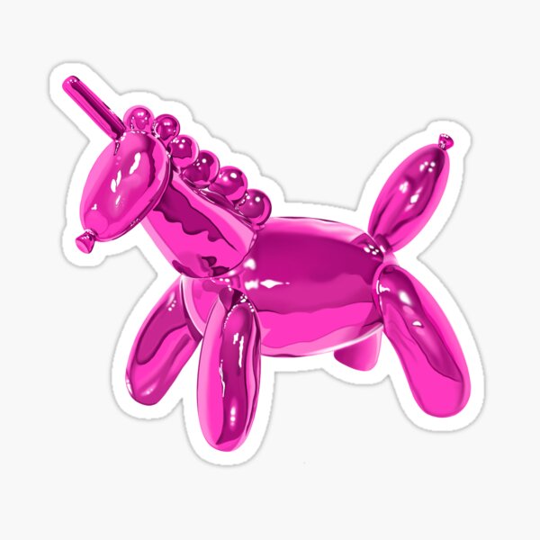 Unicorn Balloon Animal Sticker – greystreetpaper