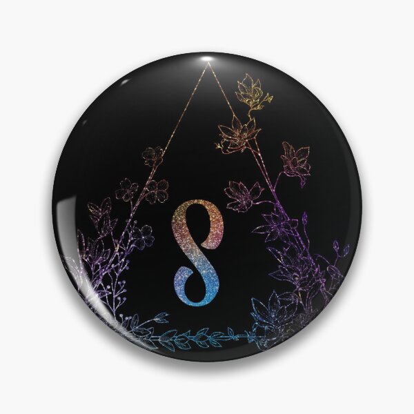 Item preview, Cute Floral Monogram S| Monogram S designed and sold by ModernStyleBoho.