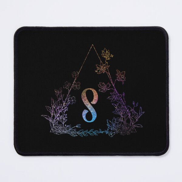 Item preview, Cute Floral Monogram S| Monogram S designed and sold by ModernStyleBoho.