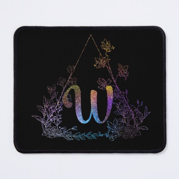 Item preview, Cute Floral Monogram W | Monogram W designed and sold by ModernStyleBoho.