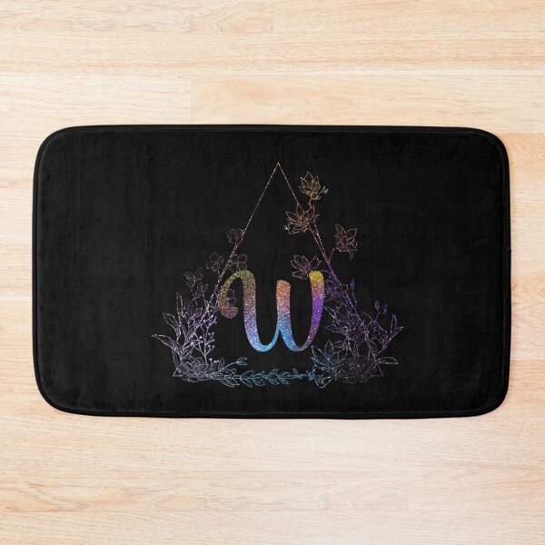 Item preview, Cute Floral Monogram W | Monogram W designed and sold by ModernStyleBoho.
