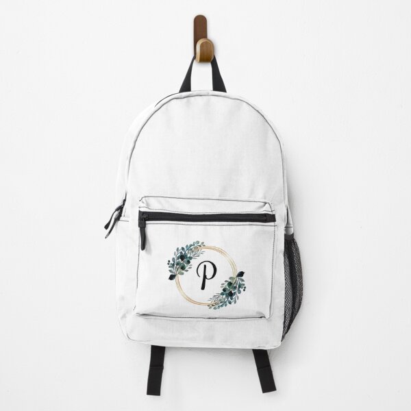 Item preview, Monogram Letter P | Laurels with Gold Borders designed and sold by JustSeasons.
