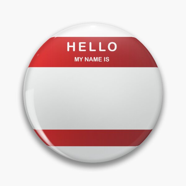 Item preview, Hello My Name Is sticker Red designed and sold by DeliveryGeorge.