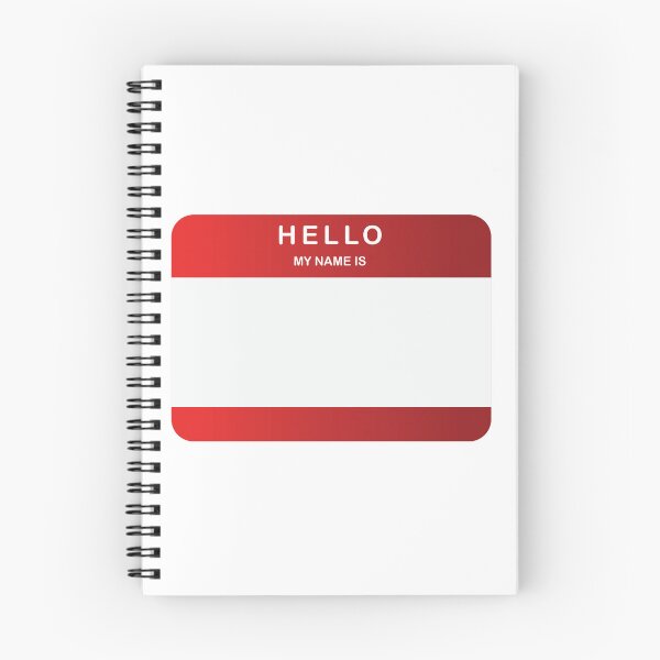 Item preview, Hello My Name Is sticker Red designed and sold by DeliveryGeorge.