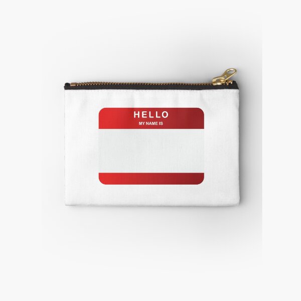 Item preview, Hello My Name Is sticker Red designed and sold by DeliveryGeorge.
